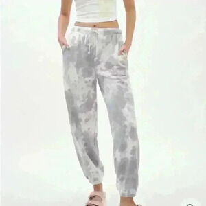Aeropostale Tie-Dye Jogger Pants Size Medium Blue Gray